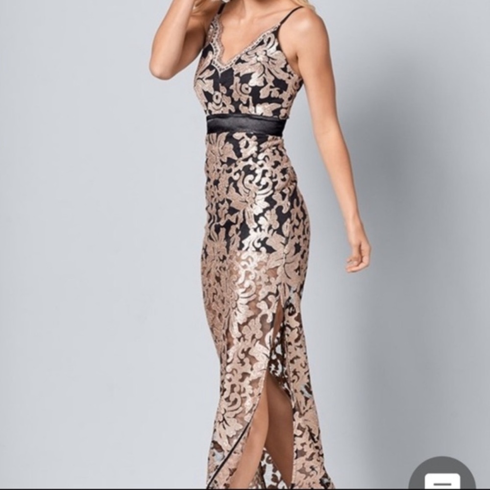 Beautiful formal black and Gold dress VENUS brand